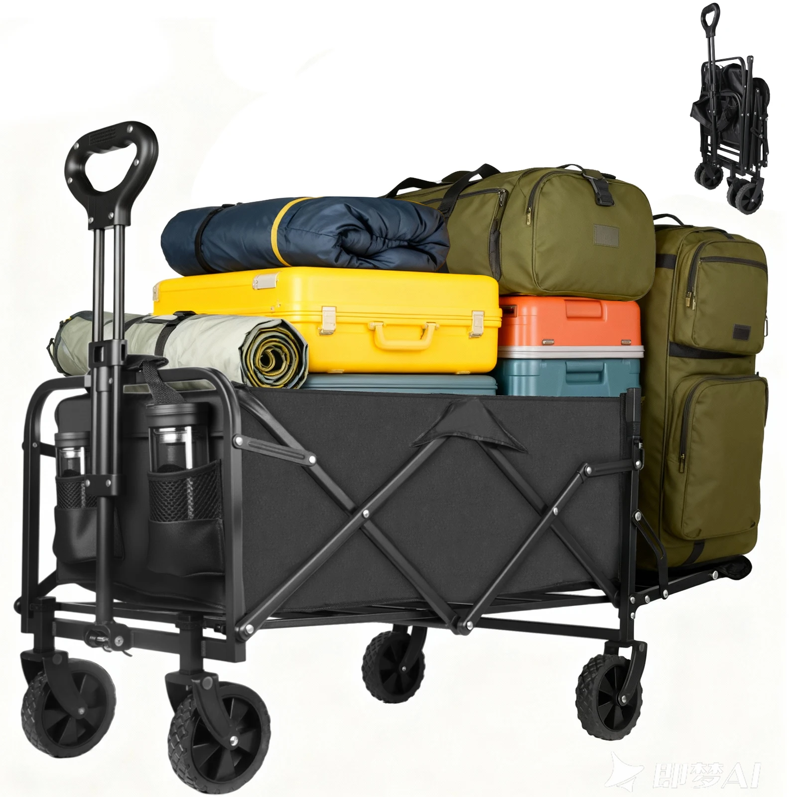 Chariot de camping 12,7-17,8cm Pliable et portable – Image 10