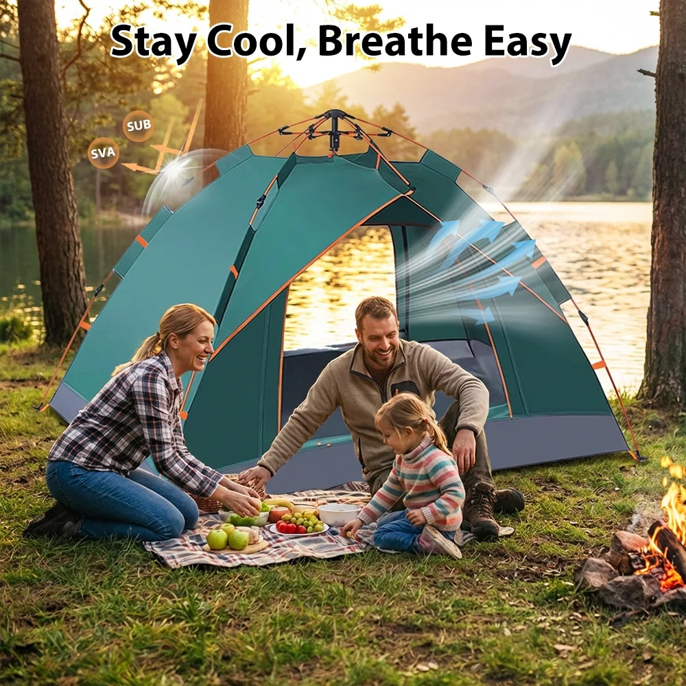 Tente camping 2 personnes pop-up 3s – Image 11