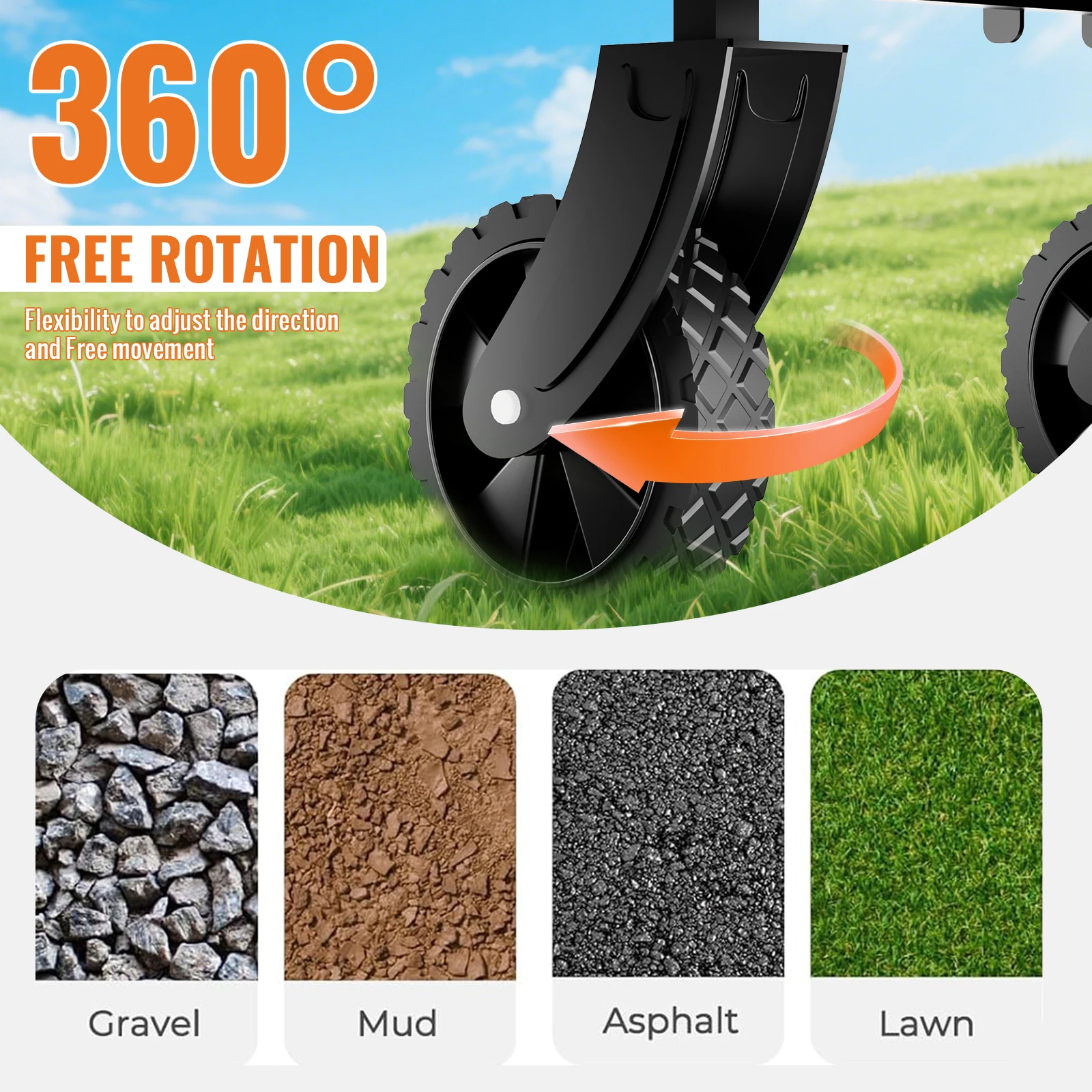 Chariot de camping 12,7-17,8cm Pliable et portable – Image 20
