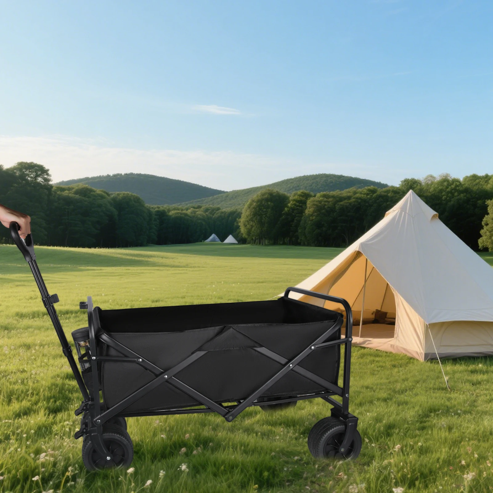 Chariot de camping 12,7-17,8cm Pliable et portable – Image 8