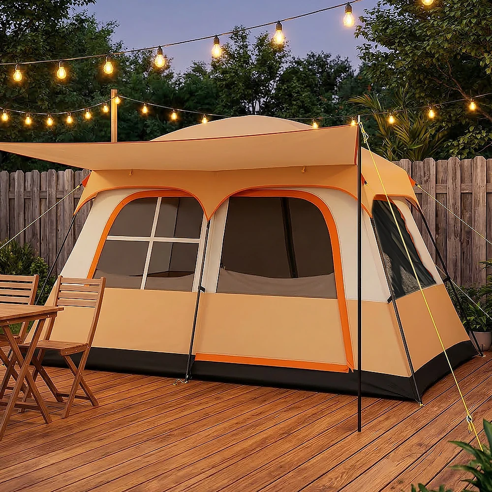 Tente de camping 4/6 personnes, 2 chambres – Image 14