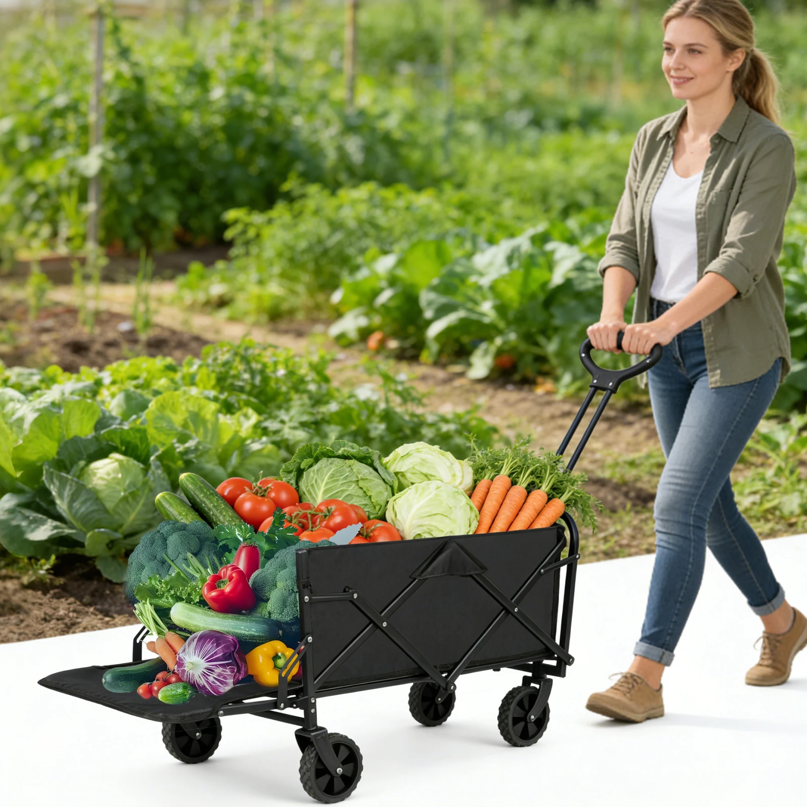 Chariot de camping 12,7-17,8cm Pliable et portable – Image 14