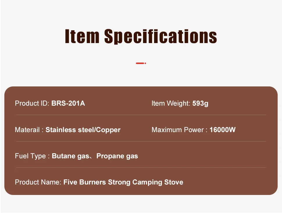 Cuisinière gaz Portable Camping haute pression extérieure – Image 21