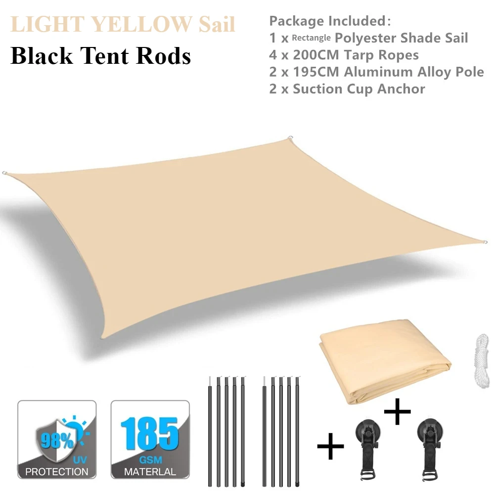 Auvent étanche 2x4M avec poteaux ventouses rétractable – Image 7