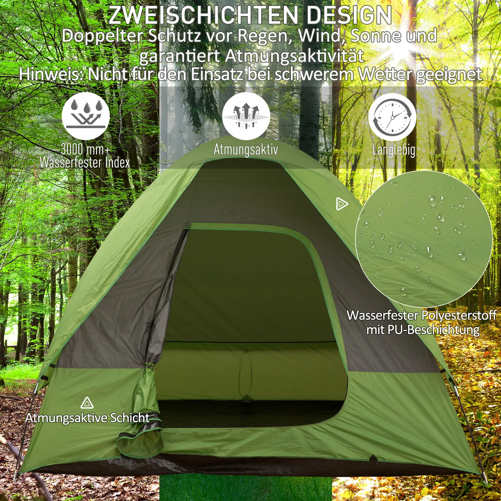 Tente camping et de coffre 4/5 personnes – Image 18