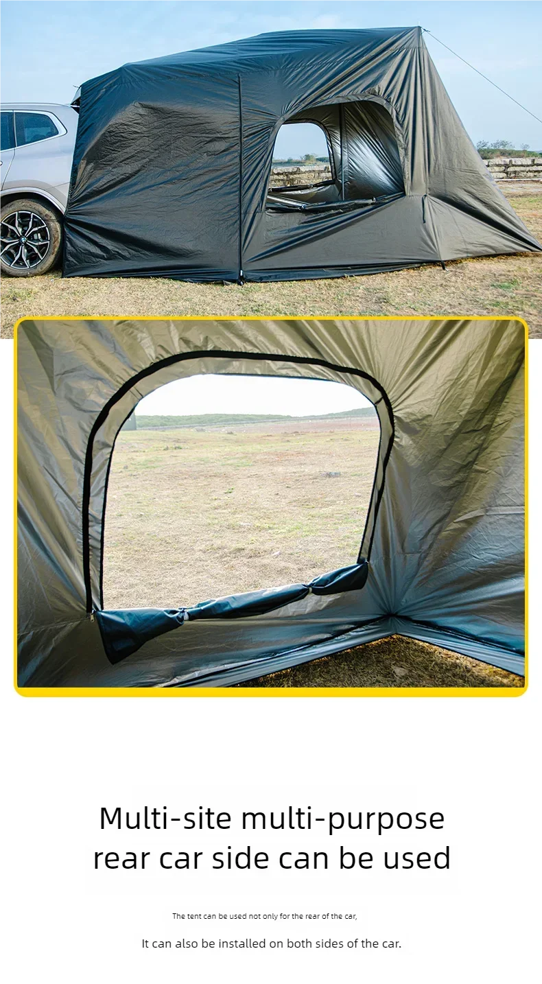 tente de coffre pour vehicule à haylon 5/8 personnes avec auvent – Image 12