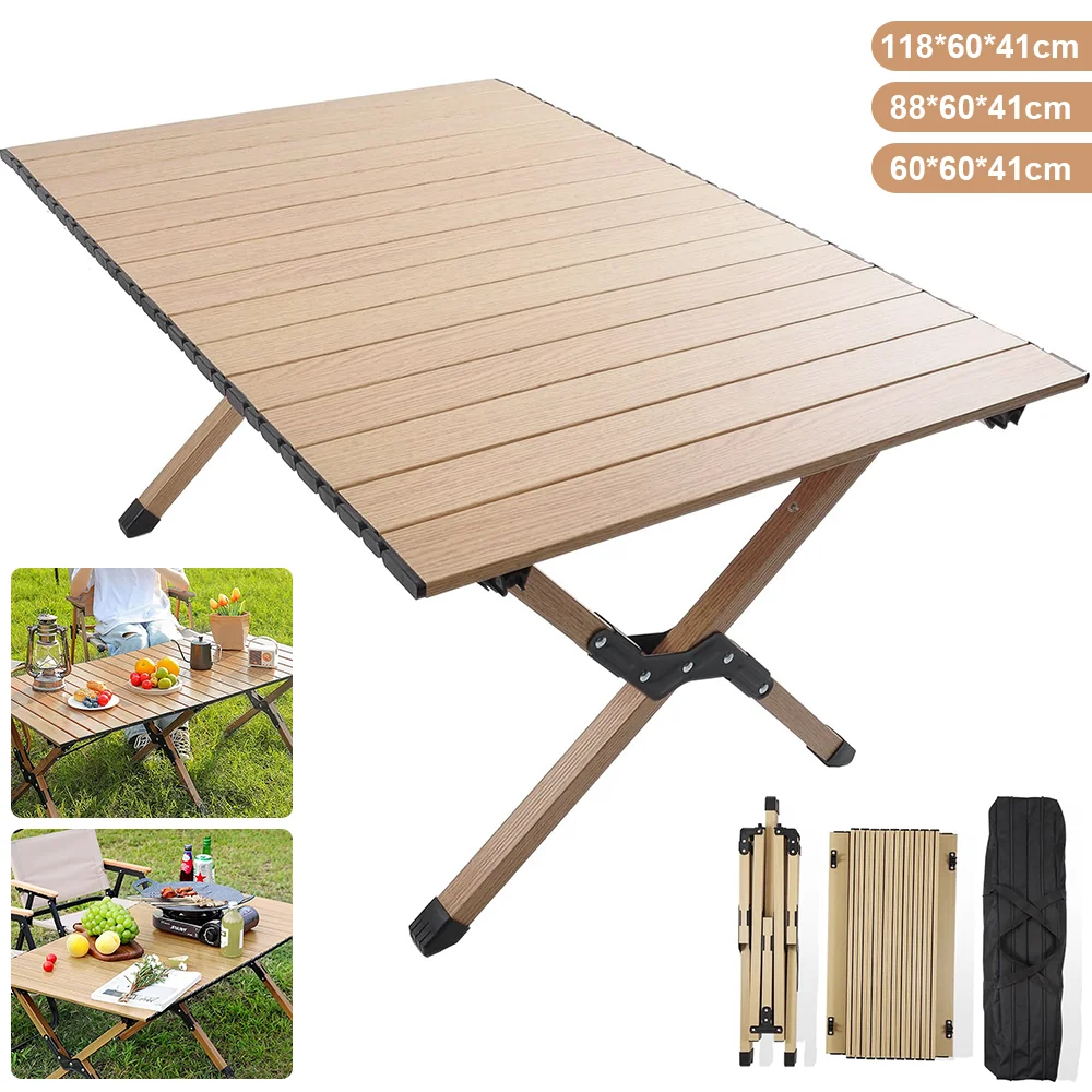 Table pliante extérieure avec sac de ranrangement