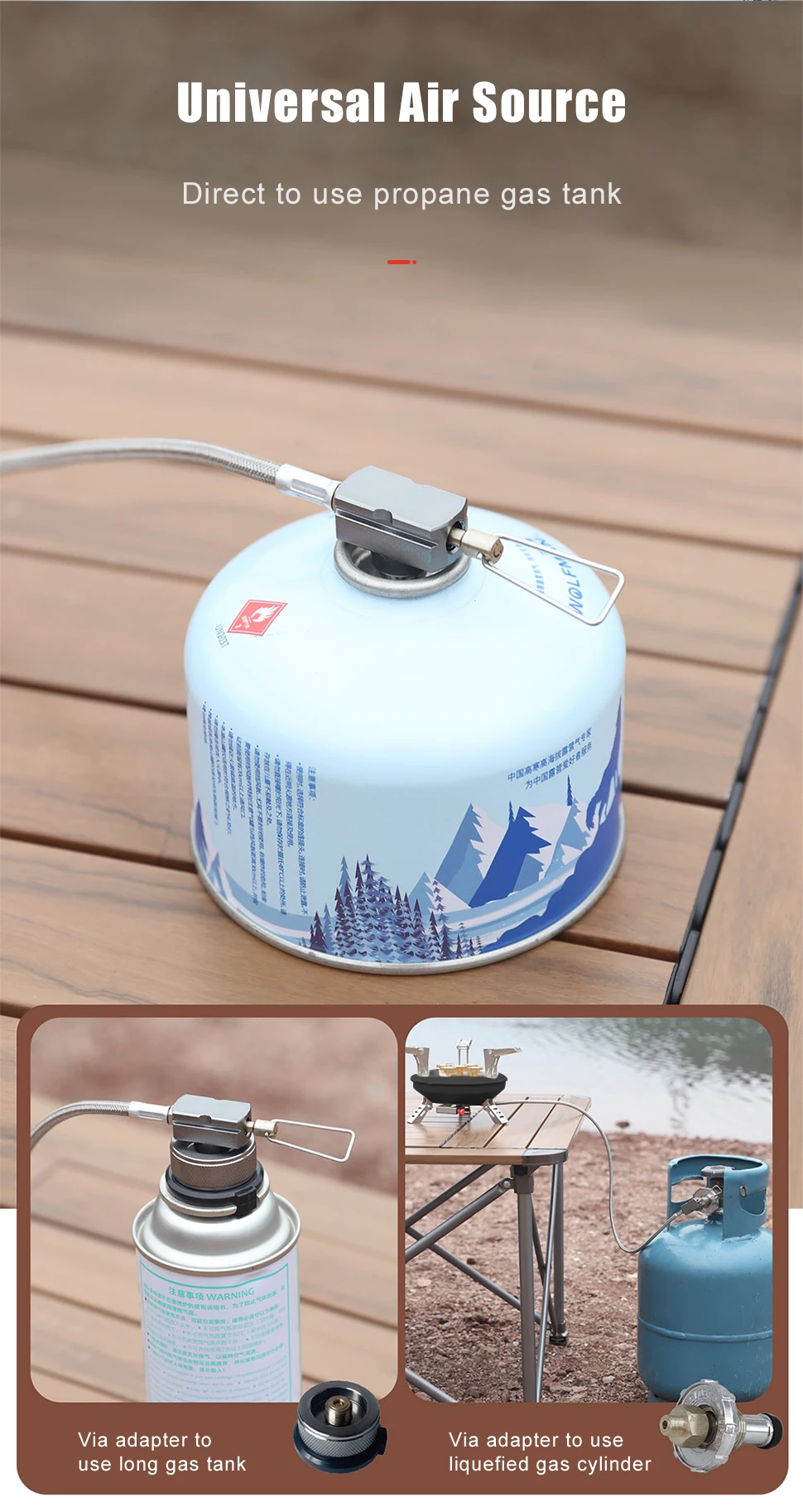 Cuisinière gaz Portable Camping haute pression extérieure – Image 16