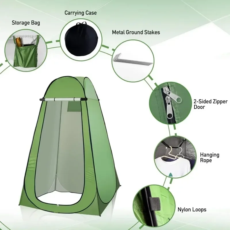 Tente intimité Pop-Up (douche, cabine , toilettes) avec fenêtre – Image 5