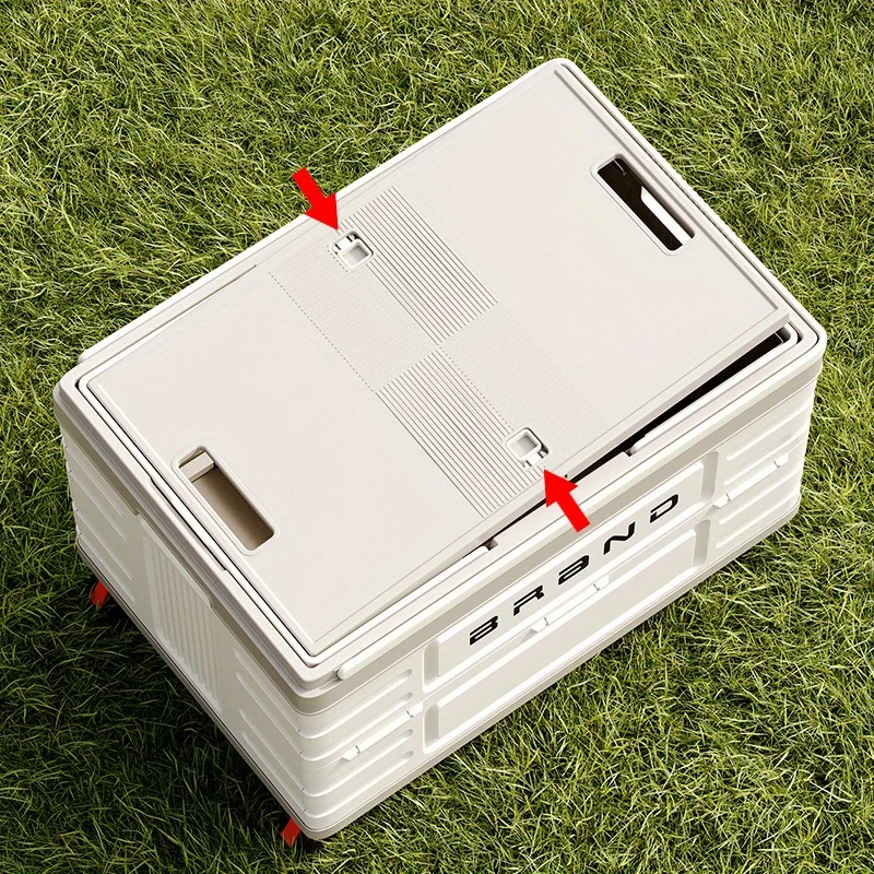 Boîte rangement pliable avec roues et poignet de tractage – Image 9