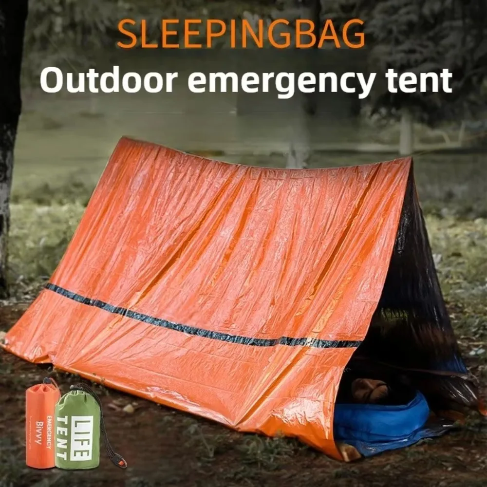 Tente de survie 1/2 personnes, sac de couchage, abri anti-séisme, couverture thermique imperméable – Image 2