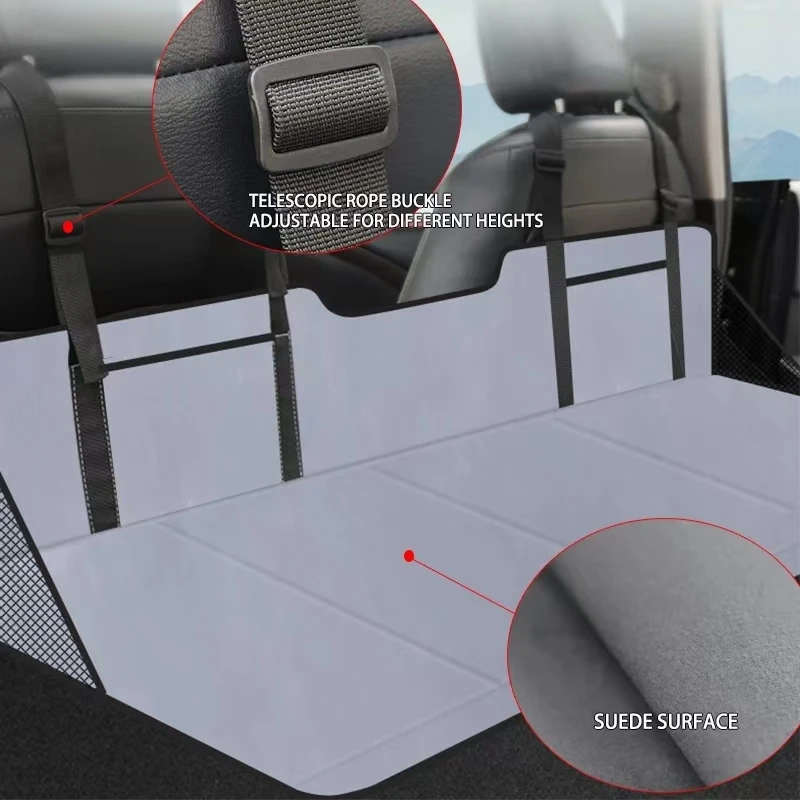 Matelas de voyage pliable Voiture (non gonflable) Matelas extra long Couple Tapis de véhicule Lit de camping de voiture Pour SUV Tesla Model Y/3 – Image 2