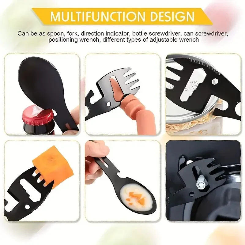 Couvert multifonctions 10 en 1 pour le camping et la survie en extérieur. – Image 7