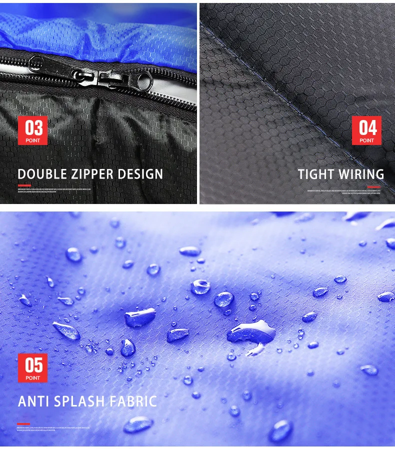 Sac de couchage avec sac à dos imperméable, en coton léger – Image 28