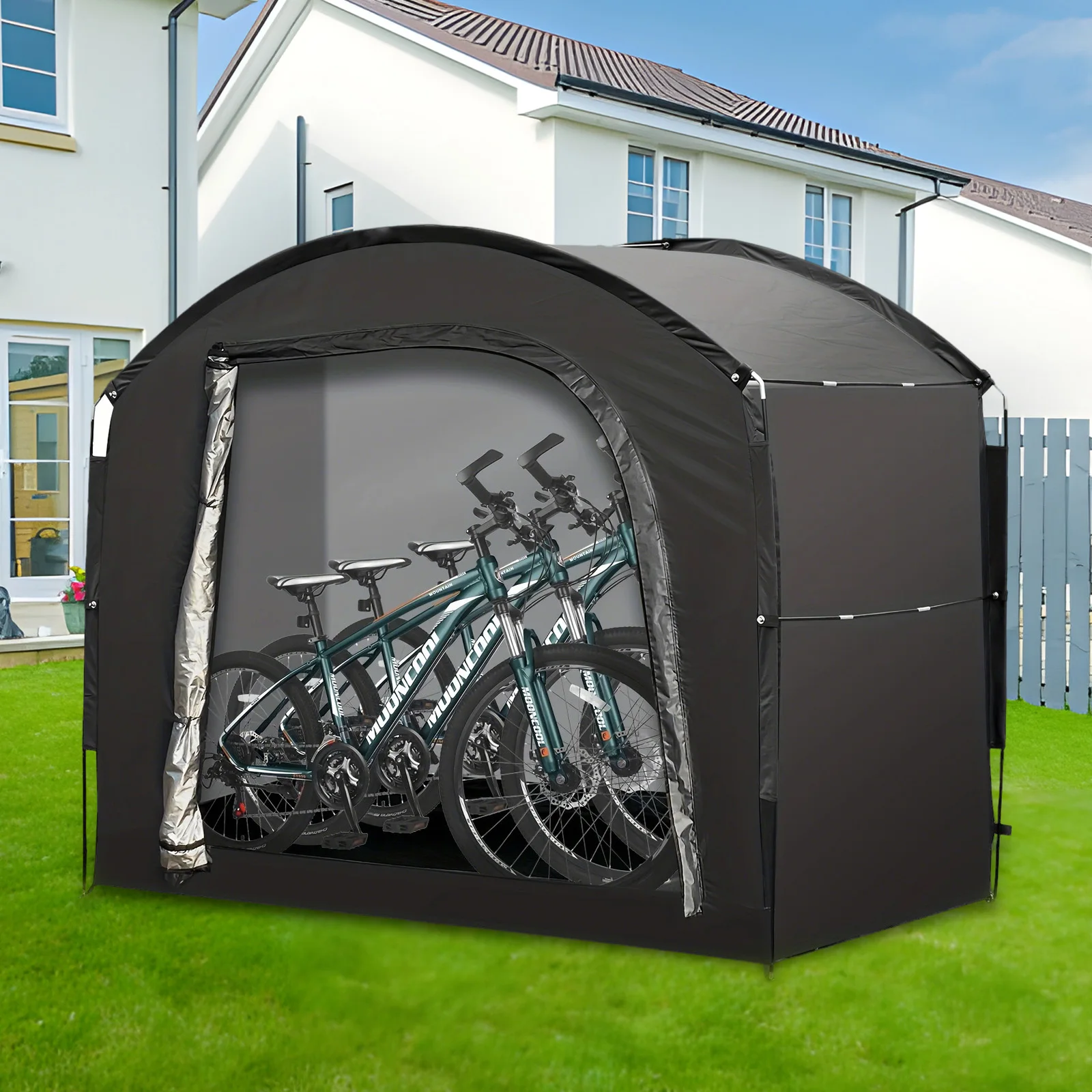 Tente portable pour 4 vélos ou motos 220 x 150 x 185 cm – Image 5