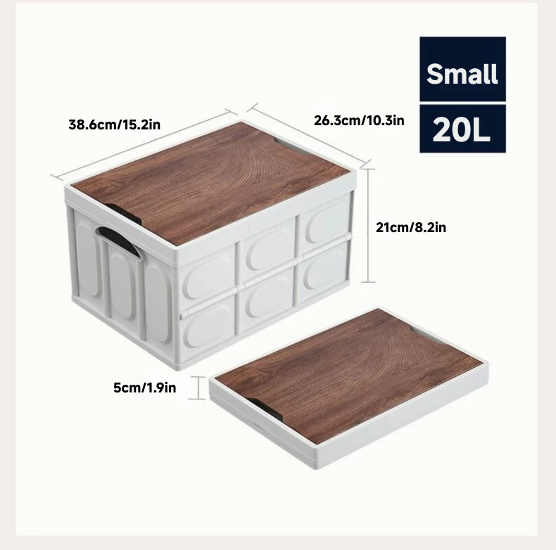 Boîte de rangement pliable 20-30-50L pique-nique – Image 7