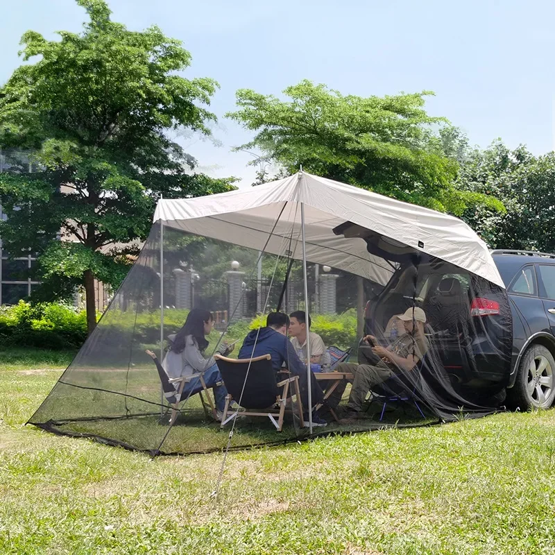 tente de coffre moustiquaire et par-soleil sur hayon