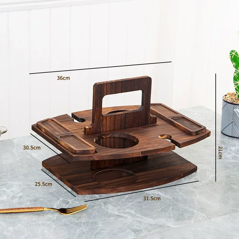 Table pliante portable en bois pour l'extérieur – Image 8