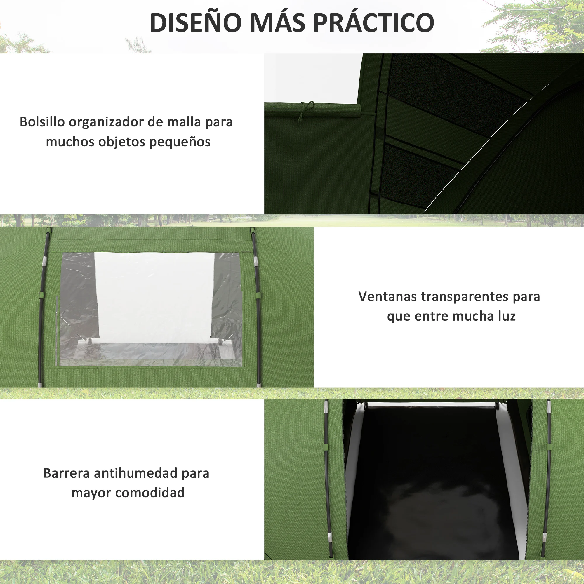 tente camping 4/6 personne pop up Outsunny – Image 6