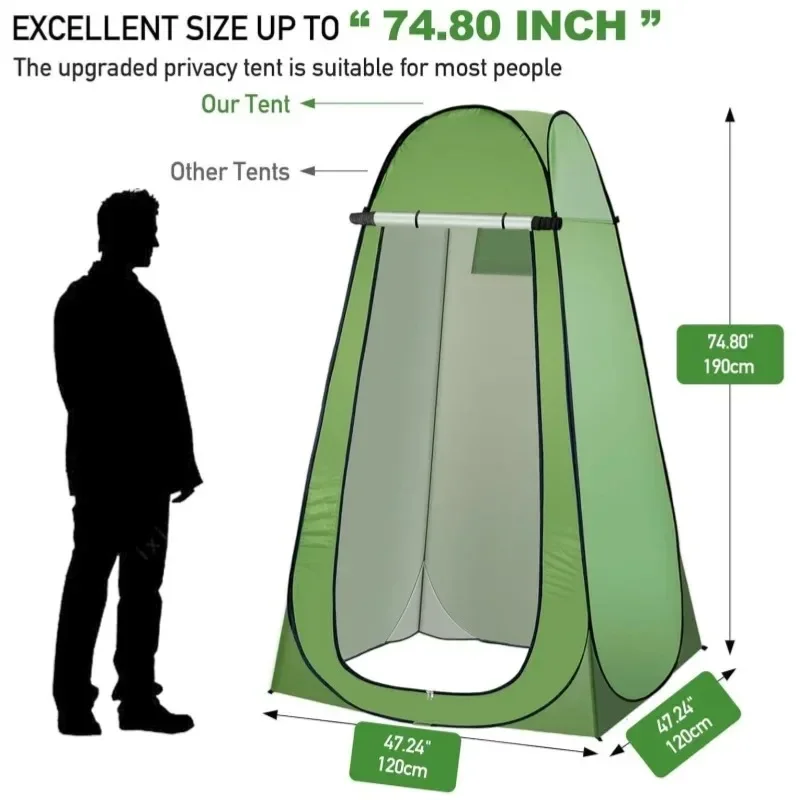 Tente intimité Pop-Up (douche, cabine , toilettes) avec fenêtre – Image 4