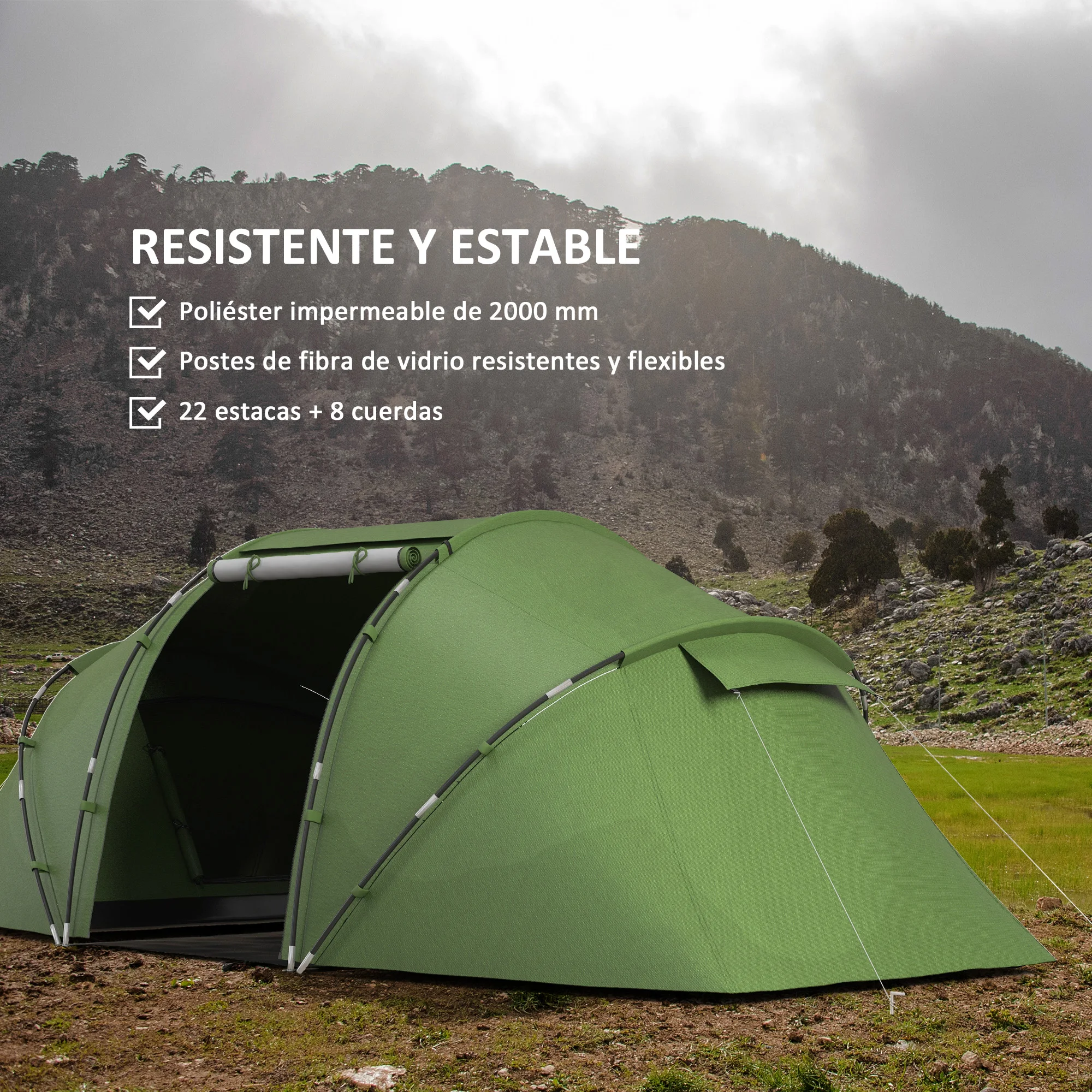 tente camping 4/6 personne pop up Outsunny – Image 10