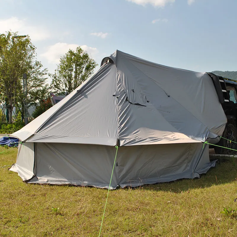Tente coffre voiture camping avec cheminée pour poêle - 6/8 personnes – Image 7