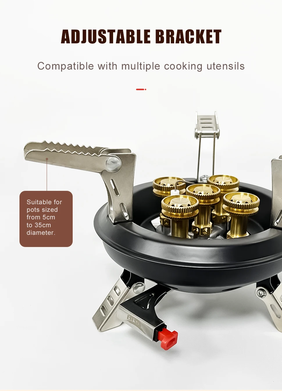 Cuisinière gaz Portable Camping haute pression extérieure – Image 12