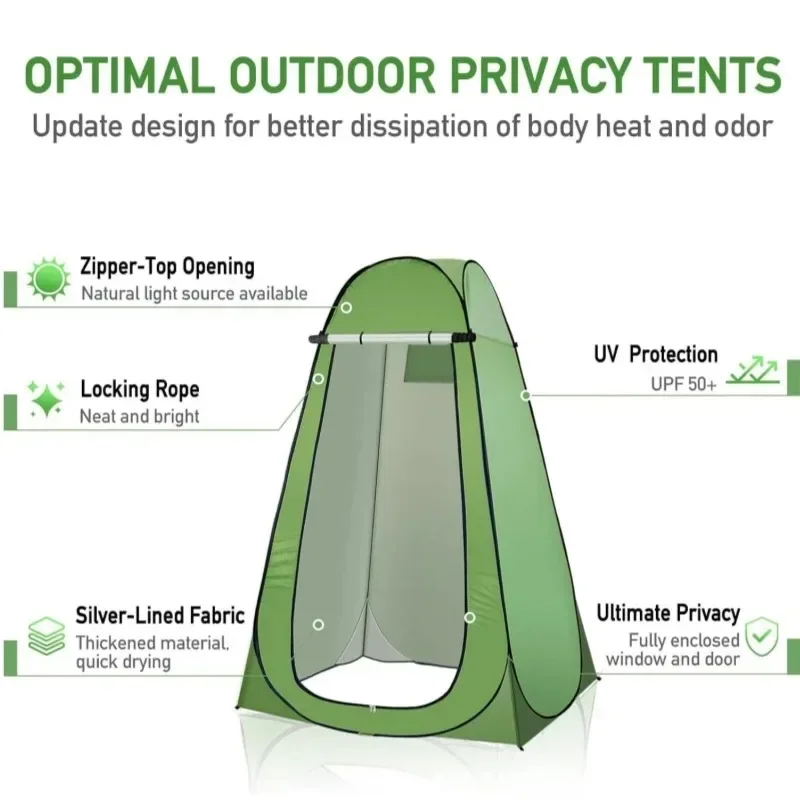 Tente intimité Pop-Up (douche, cabine , toilettes) avec fenêtre – Image 3