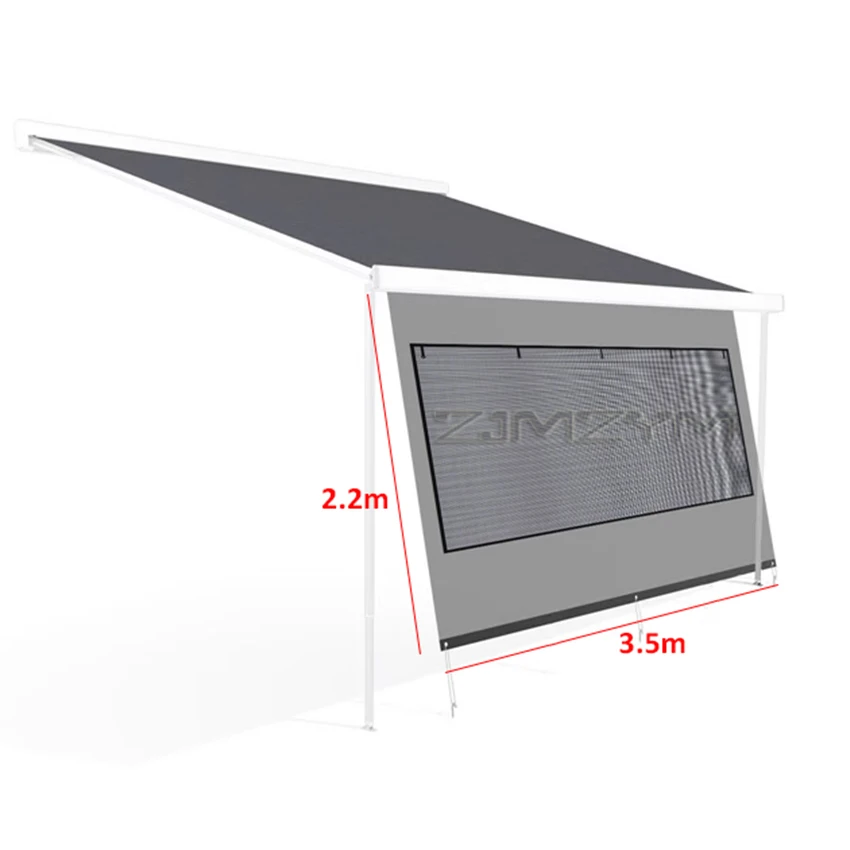 Auvent latéral AVEC fenêtre et store pour camping-car, ANTI UV, caravane, camping-car, – Image 7