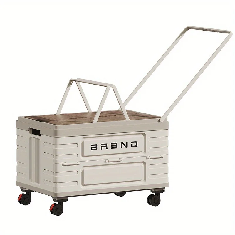Boîte rangement pliable avec roues et poignet de tractage – Image 13