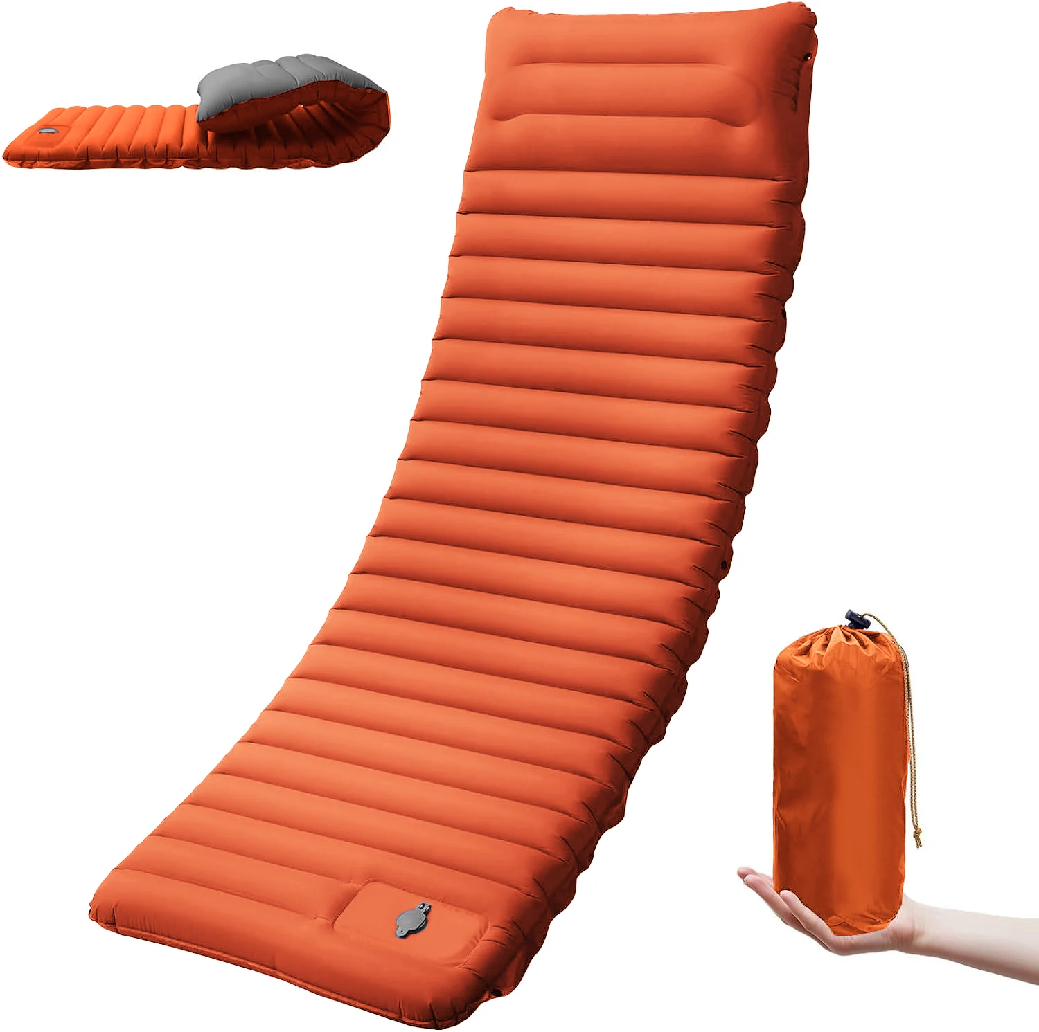 Matelas de camping auto-gonflant épais de 10 cm et compact – Image 10