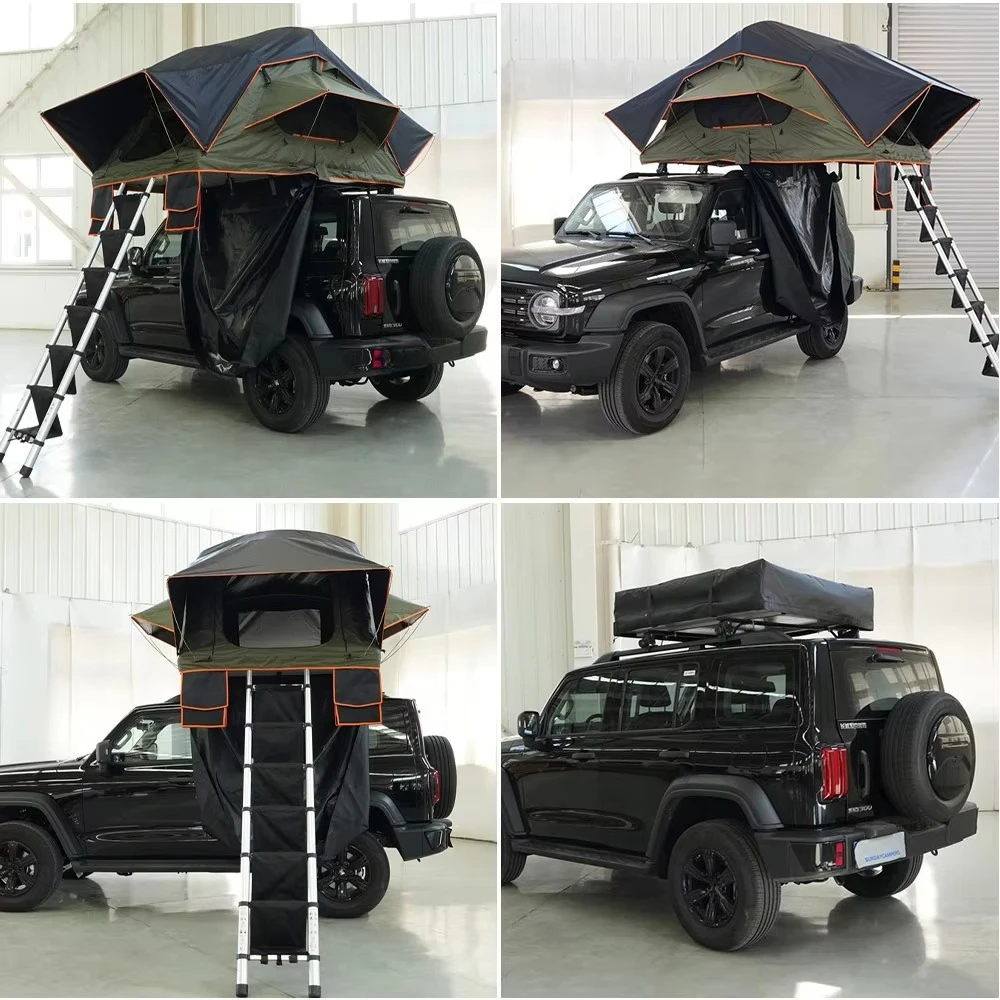 Tente de toit voiture 2/3 personnes souple grand espace – Image 2