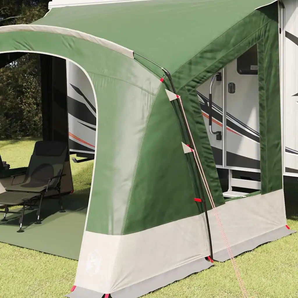 Tente caravane 4/6 personnes avec toit,vert, 410 x 275 x 245 cm T – Image 3