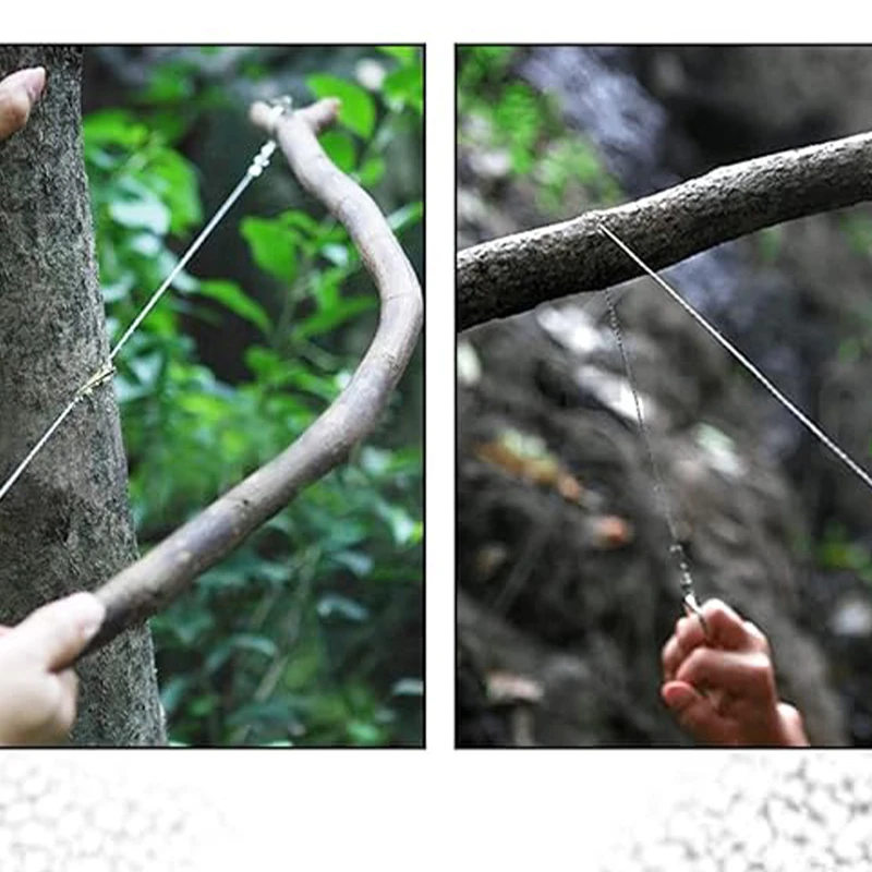 Scie à fil de survie camping-nature, coupe bois, caoutchouc, plastique – Image 7