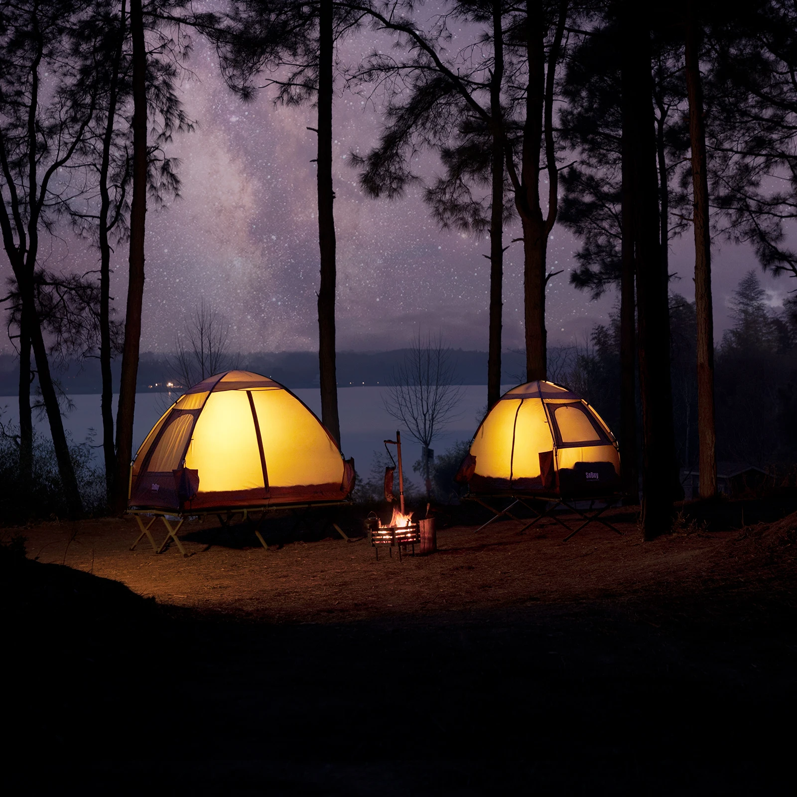 tente Camping, bivouac 1 personne (4 en 1 tentes Igloo) pompe à air électrique – Image 20