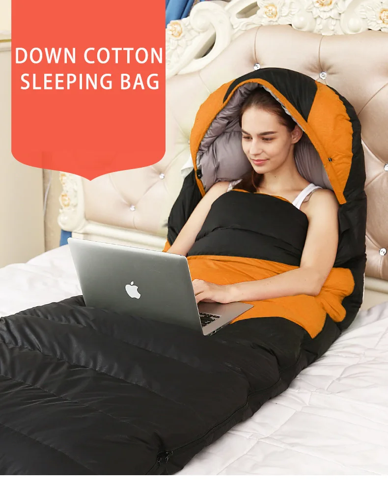 Sac de couchage avec sac à dos imperméable, en coton léger – Image 17