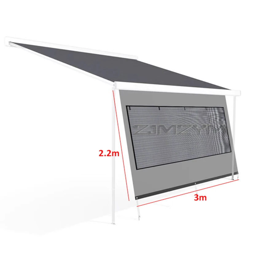 Auvent latéral AVEC fenêtre et store pour camping-car, ANTI UV, caravane, camping-car, – Image 8