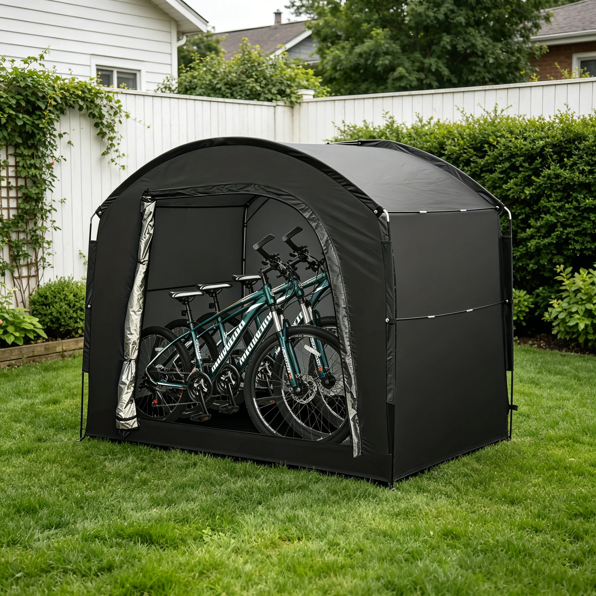 Tente portable pour 4 vélos ou motos 220 x 150 x 185 cm
