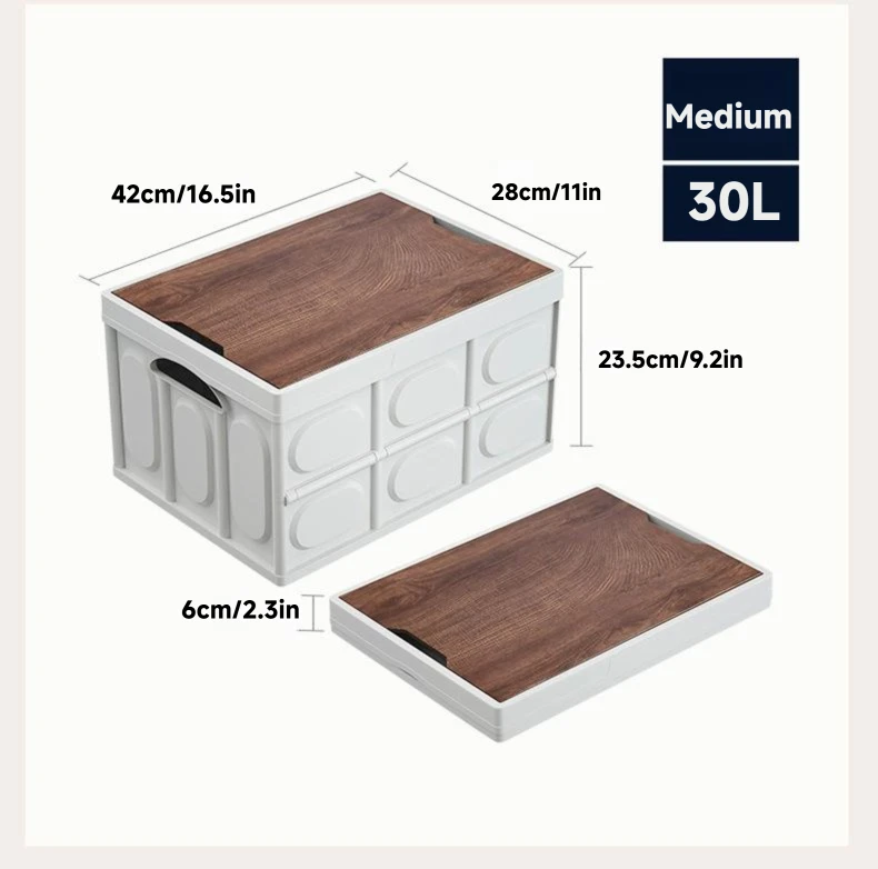 Boîte de rangement pliable 20-30-50L pique-nique – Image 8