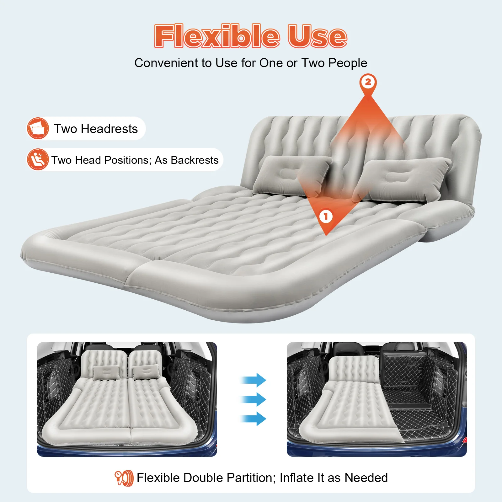 Matelas gonflable avec pompe à air – Image 6
