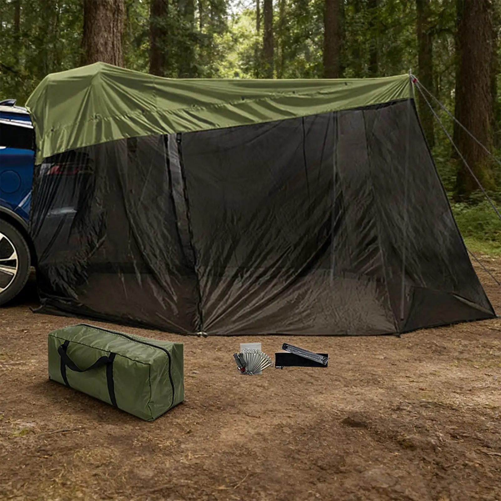Tente coffre voiture, moustique étanche, anti-UV 320x200x195cm – Image 5