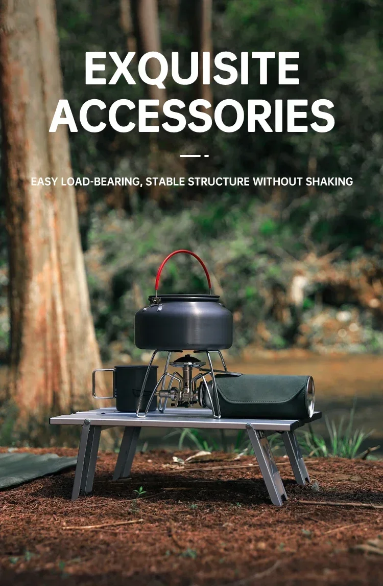 Table de camping ultralégère pliable, mini-table portable en aluminium – Image 19