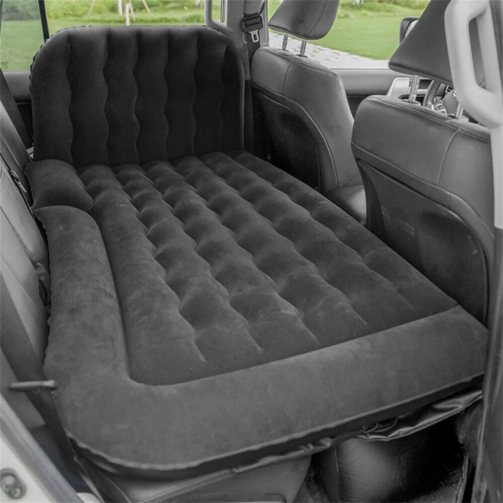 Matelas gonflable voiture (pompe et oreiller integrés) Siège arrière – Image 2