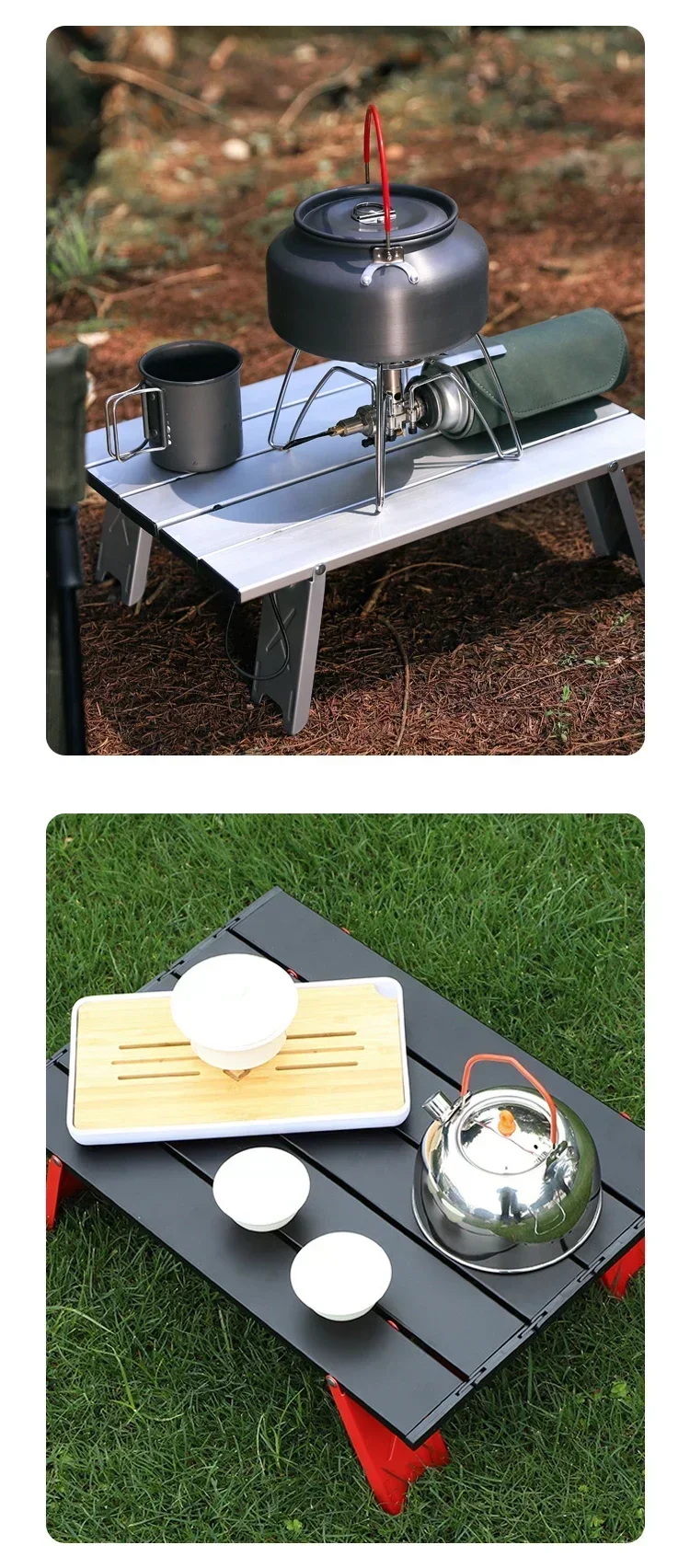 Table de camping ultralégère pliable, mini-table portable en aluminium – Image 28