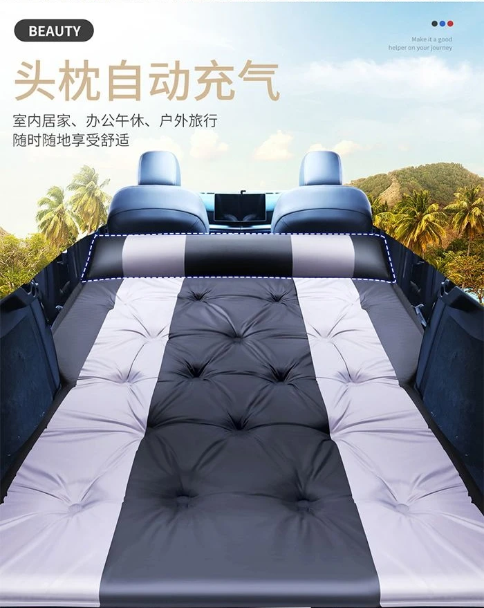 Matelas gonflable automatique SUV Tapis de sommeil de coffre de voiture Pliable – Image 4