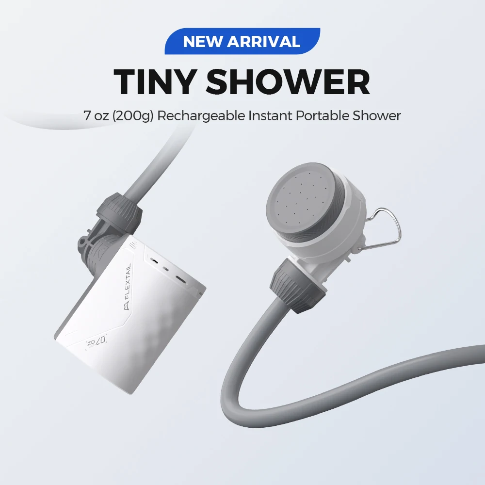 Douche de camping en plein air Pompe compacte. IPX7 étanche