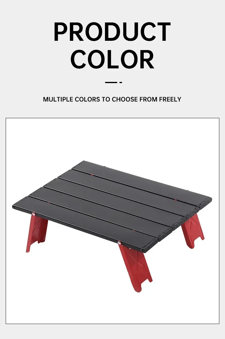 Table de camping ultralégère pliable, mini-table portable en aluminium – Image 23