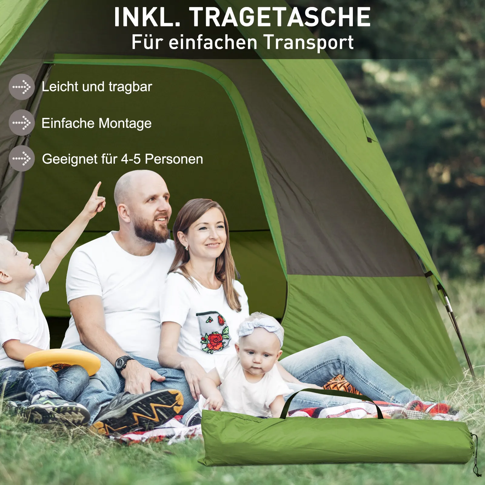 Tente camping et de coffre 4/5 personnes – Image 13