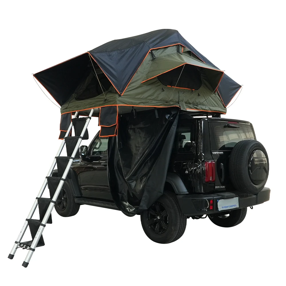 Tente de toit voiture 2/3 personnes souple grand espace – Image 6