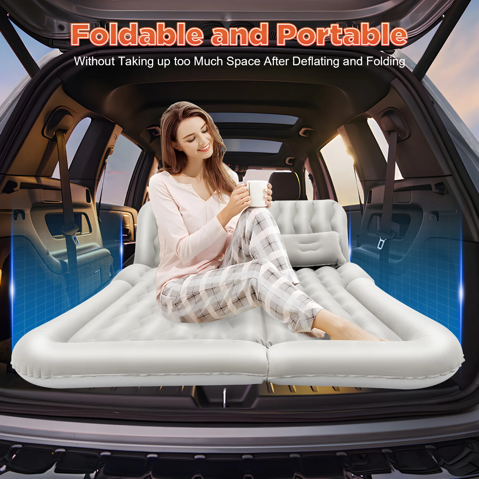 Matelas gonflable avec pompe à air – Image 2